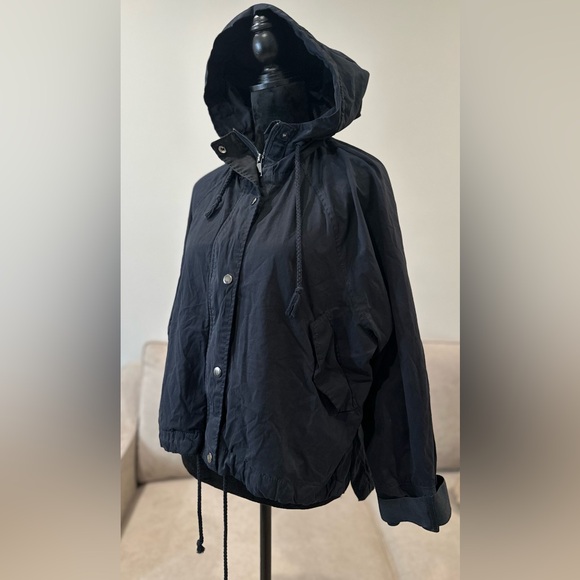 FRANCESCAS Miami Hooded Rain Coat Women Size Large - Picture 2 of 12